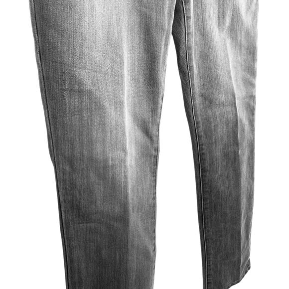 Chicos Platinum Gray Womens Stretch Mid Rise Ultimate Straight Leg Jeans 00R / 2 - Picture 2 of 16